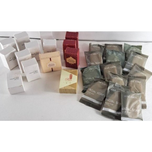 Hotel Casino Facial Soap Lot 28 Bars NEW Jose Eber Gilchrist & Soames Travel - Picture 1 of 5